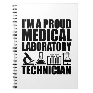 Medical lab tech funny laboratory technician notebook