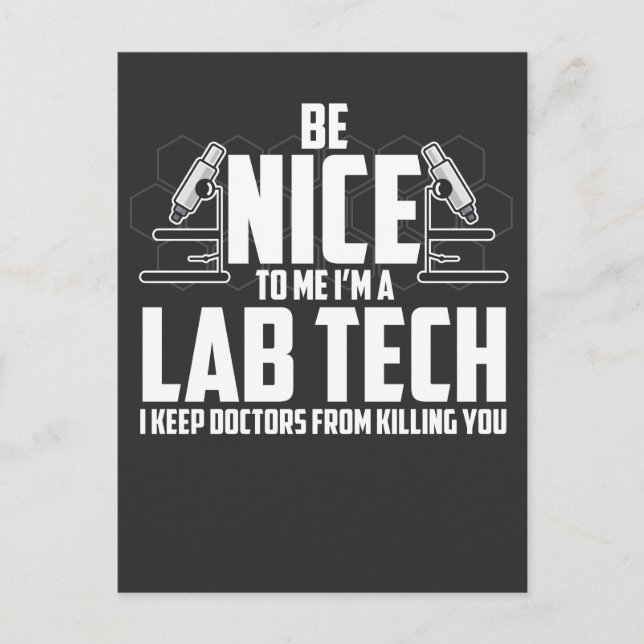 Medical Lab Tech Gift - Laboratory Technician Postcard (Front)