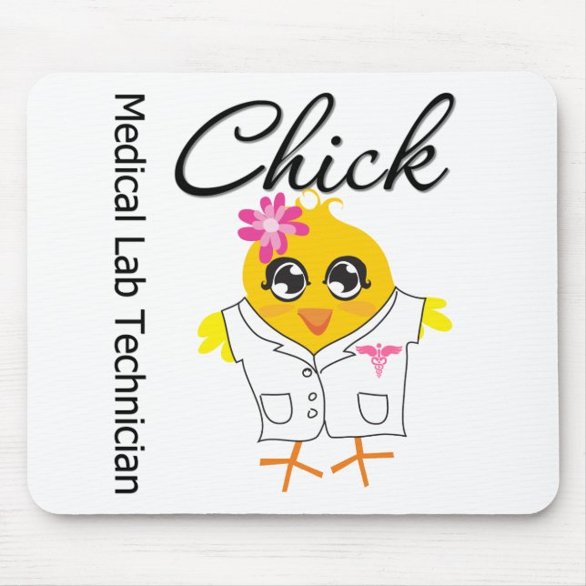Medical Lab Technician Chick Mouse Pad (Front)