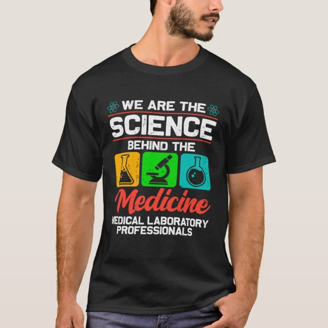 Medical Laboratory Science Men Women Lab Tech T-Shirt (Front)