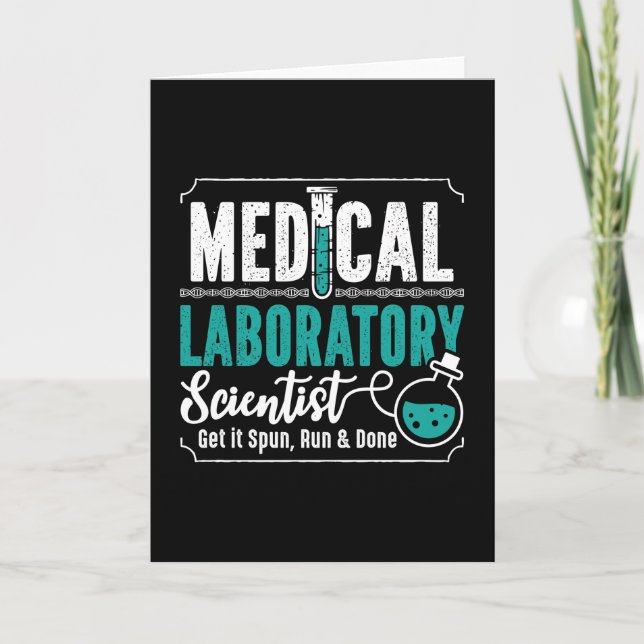 Medical Laboratory Scientist Laboratory Technician Card (Front)