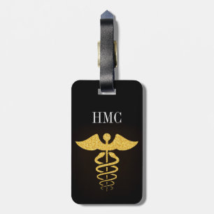 Medical Luggage Tag with Text on Reverse
