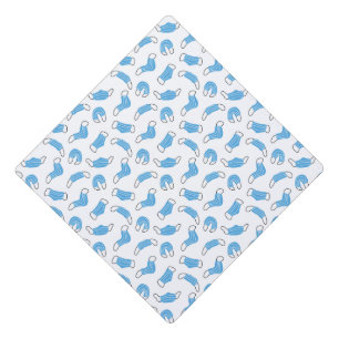 Medical mask pattern graduation cap topper