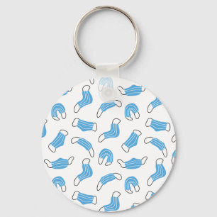 Medical mask pattern keychain