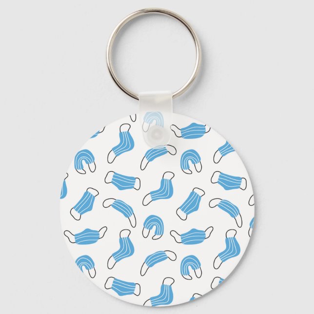 Medical mask pattern keychain (Front)