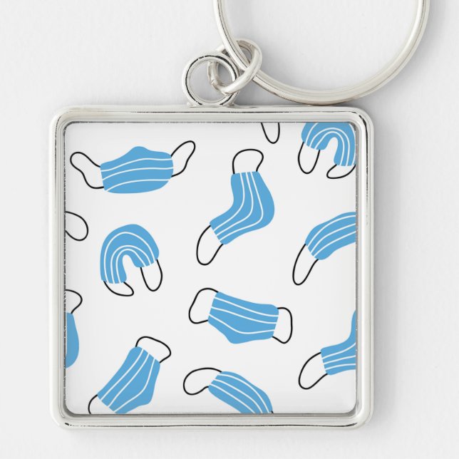 Medical mask pattern keychain (Front)