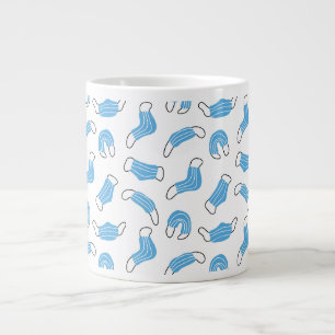 Medical mask pattern large coffee mug