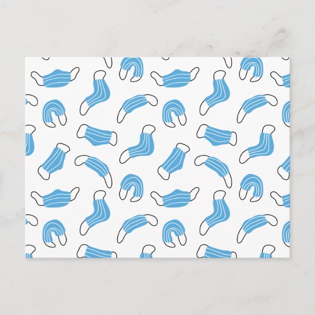 Medical mask pattern postcard (Front)