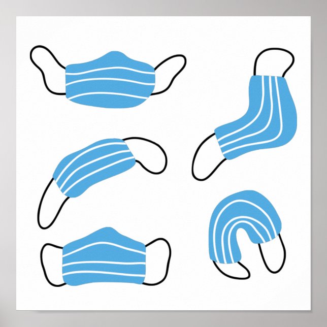 Medical mask pattern poster (Front)