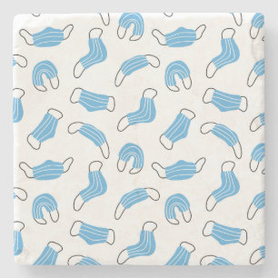 Medical mask pattern stone coaster