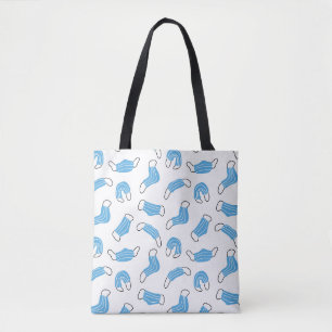 Medical mask pattern tote bag