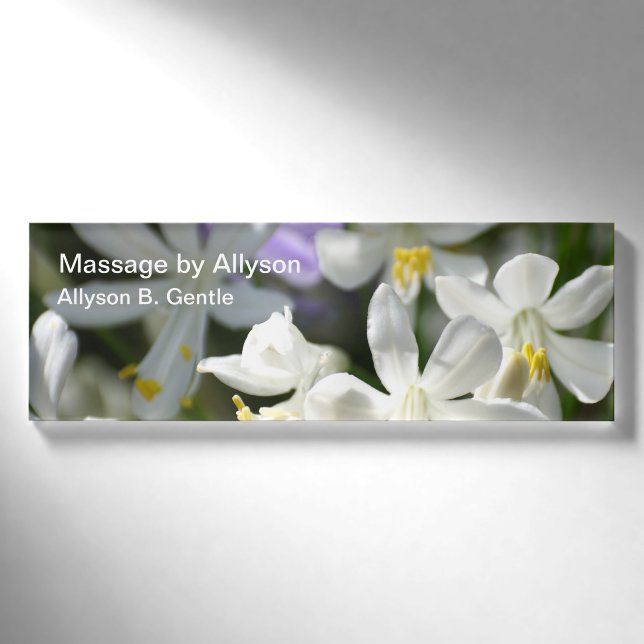 Medical Massage Beauty Theme Name Tag (Front)