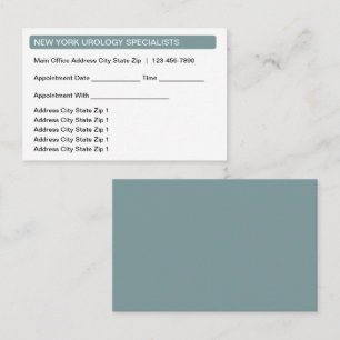 Medical Multi Location Appointment Business Cards