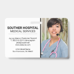 Medical Nurse Customer Service Badge