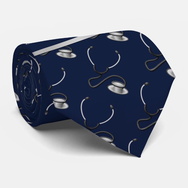 Medical, Nurse, Doctor themed stethoscopes, Name Tie (Rolled)