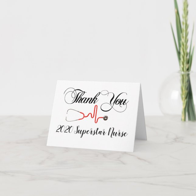 Medical Nurse Thank You Cards (Front)