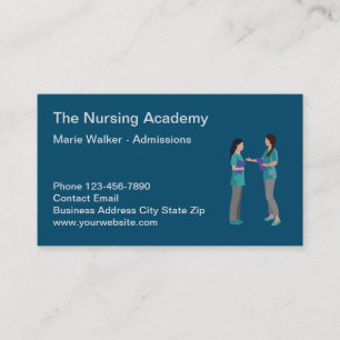 Medical Nursing Academy And School Business Card