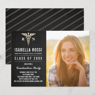 Medical Nursing School Graduation Invitations