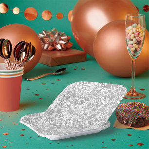 Medical Objects Paper Plate