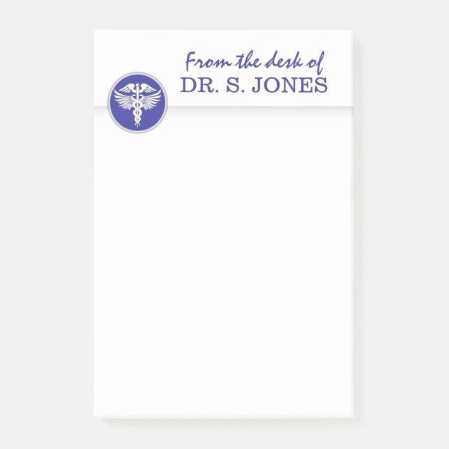 Medical office organizer | PERSONALIZE Post-it Notes (Front)