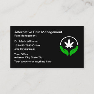 Medical Pain Management Doctor Office Business Card