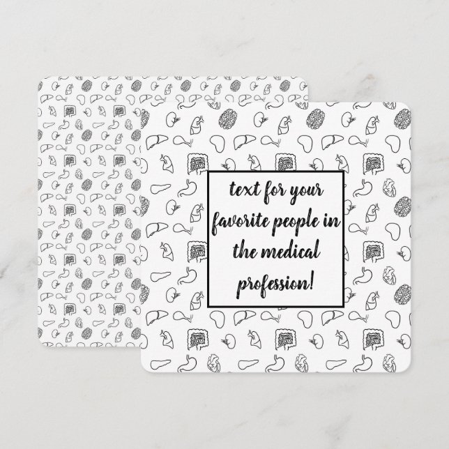 Medical Pattern Card (Front/Back)