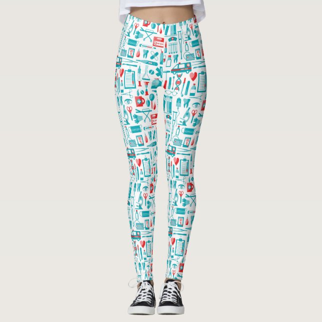 Medical Pattern Leggings (Front)