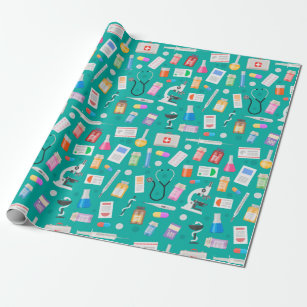 Medical Pattern Wrapping Paper