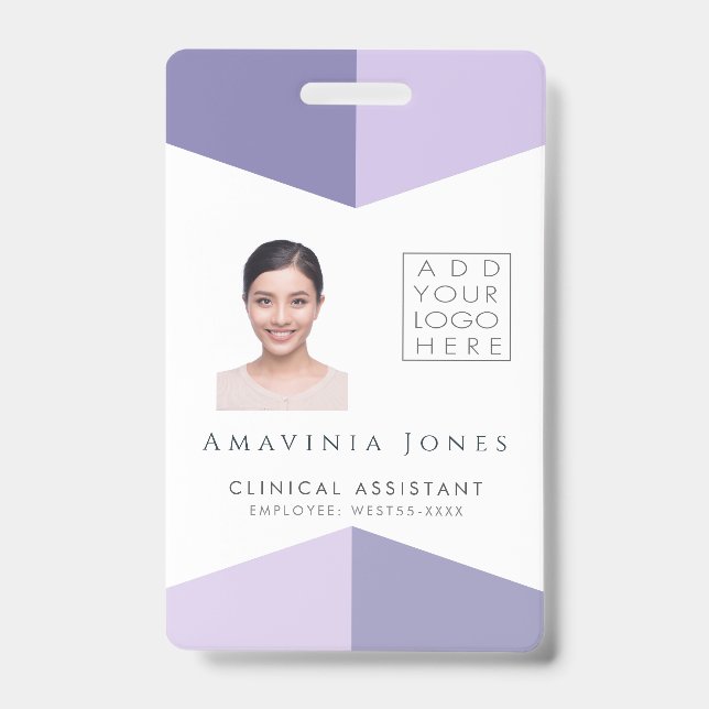 Medical Photo ID Identification Plastic Badge (Front)