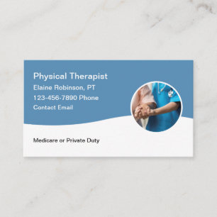 Medical Physical Therapist Simple New Business Card