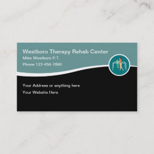 Medical Physical Therapy Rehab Centre Business Card