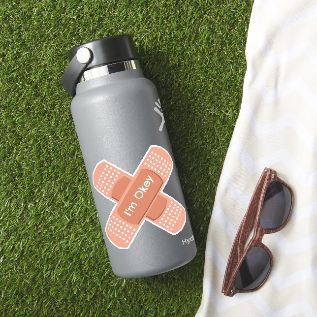 medical plaster with editable text (HydroFlask Insitu)