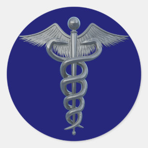 Medical Profession Symbol Classic Round Sticker