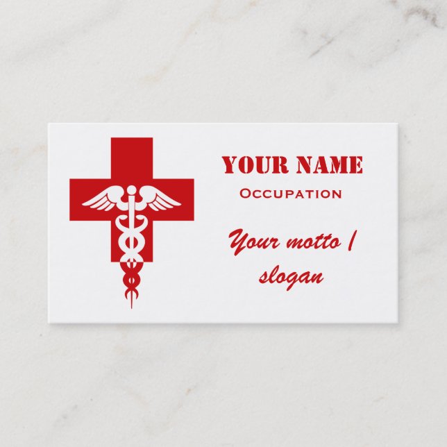 Medical Professional business card - customize! (Front)