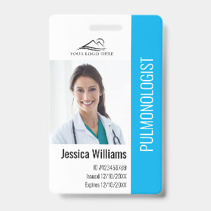 Medical Professional Custom Photo & Text ID Badge