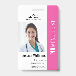 Medical Professional Custom Photo & Text ID Badge