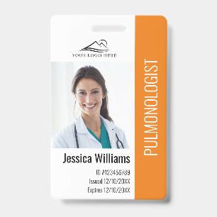 Medical Professional Custom Photo & Text ID Badge