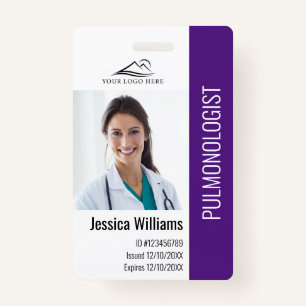 Medical Professional Custom Photo & Text ID Badge