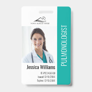 Medical Professional Custom Photo & Text ID Badge