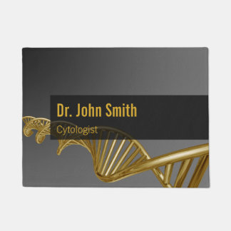 Medical Professional Luxury Gold DNA Strand Doormat