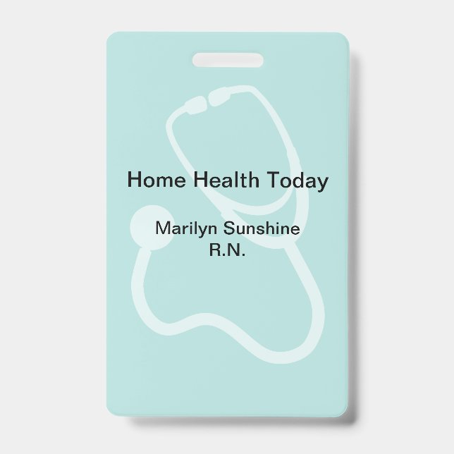 Medical Professional Modern Layout Badge (Front)