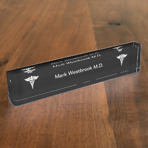 Medical Professional Office Nameplate