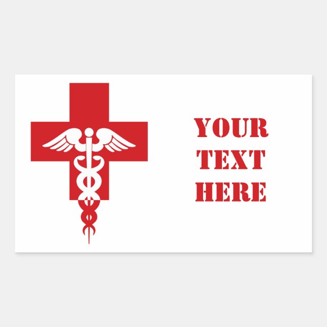 Medical Professional stickers, customize Sticker (Front)