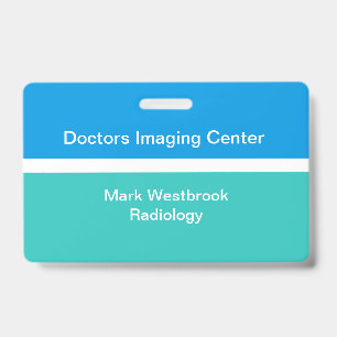 Medical Radiology Lab Employee ID Name Badges