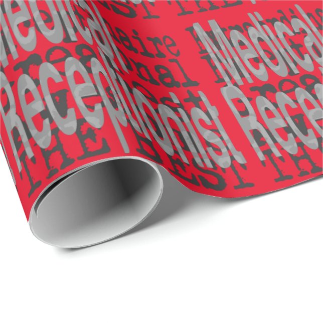 Medical Receptionist Extraordinaire Wrapping Paper (Roll Corner)