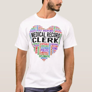 Medical Record Clerk Heart T-Shirt