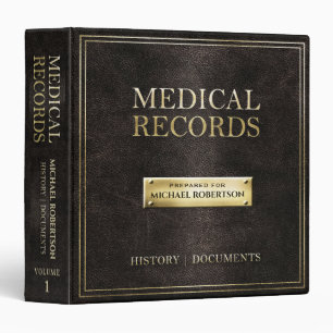 Medical Records 3 Ring Binder