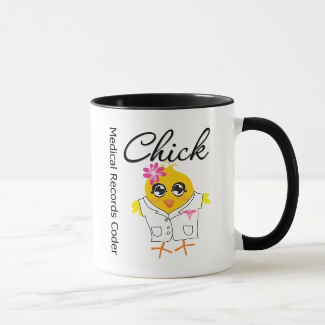 Medical Records Coder Chick Mug (Right)