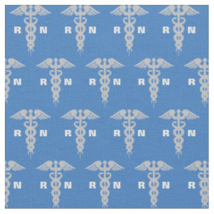Medical Registered Nurse Symbol Pattern Design Fabric