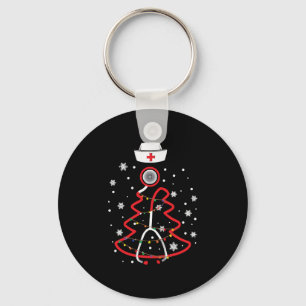 Medical RN NUrse, Merry Christmas Keychain